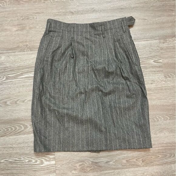 Ralph Lauren Gray Wool Pencil skirt - Picture 1 of 6